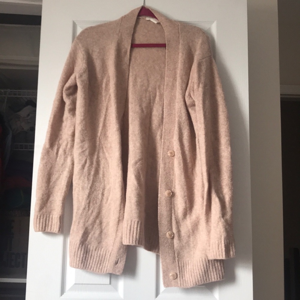 Pink cardigan